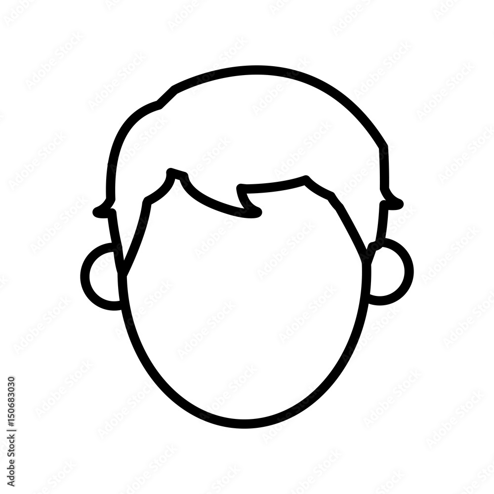 outlined character man male design vector illustration outlined character man male design vector illustration