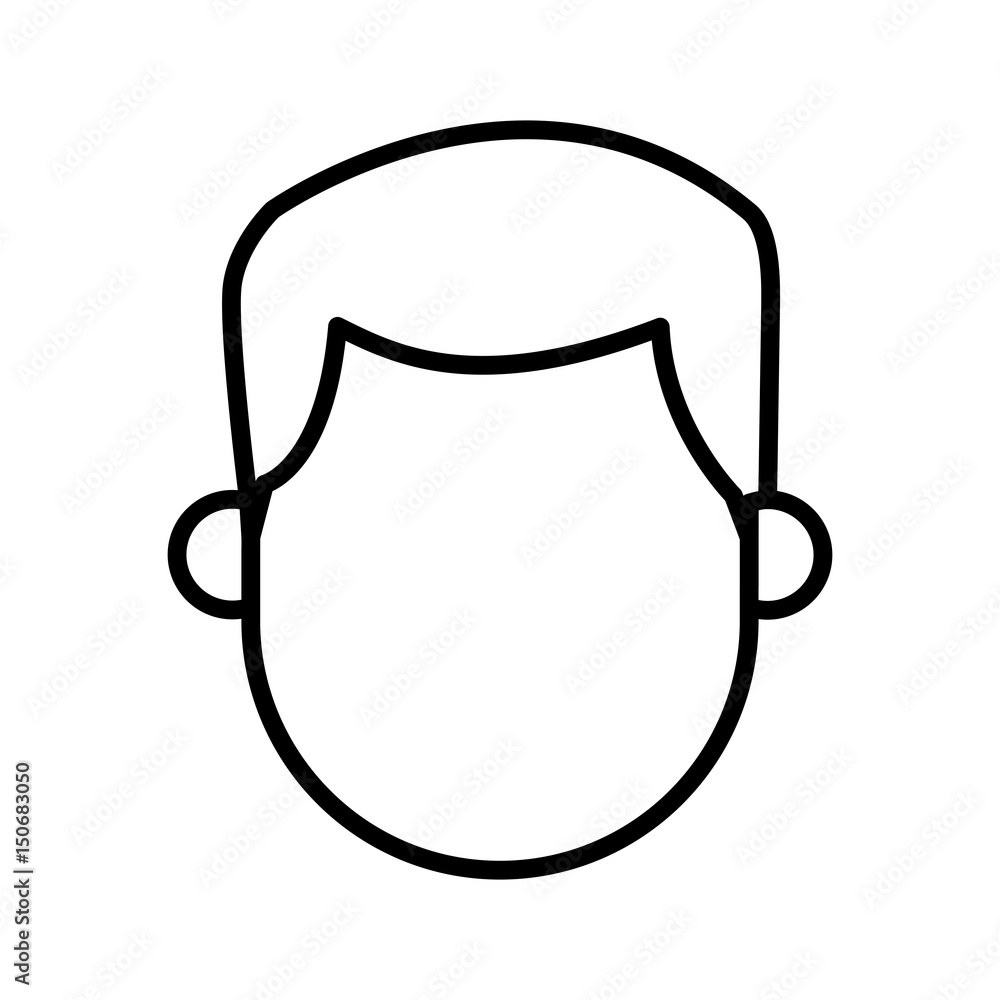 outlined character man male design vector illustration outlined character man male design vector illustration