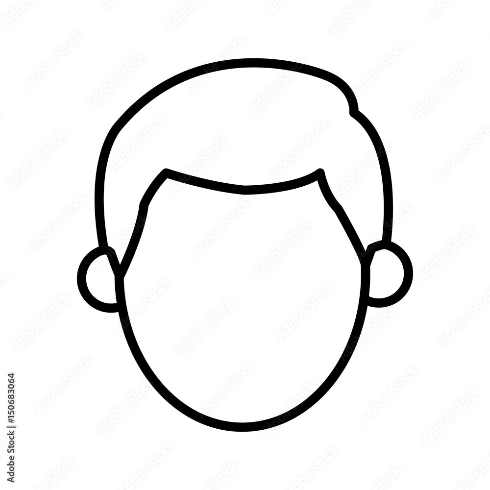 outlined character man male design vector illustration outlined character man male design vector illustration