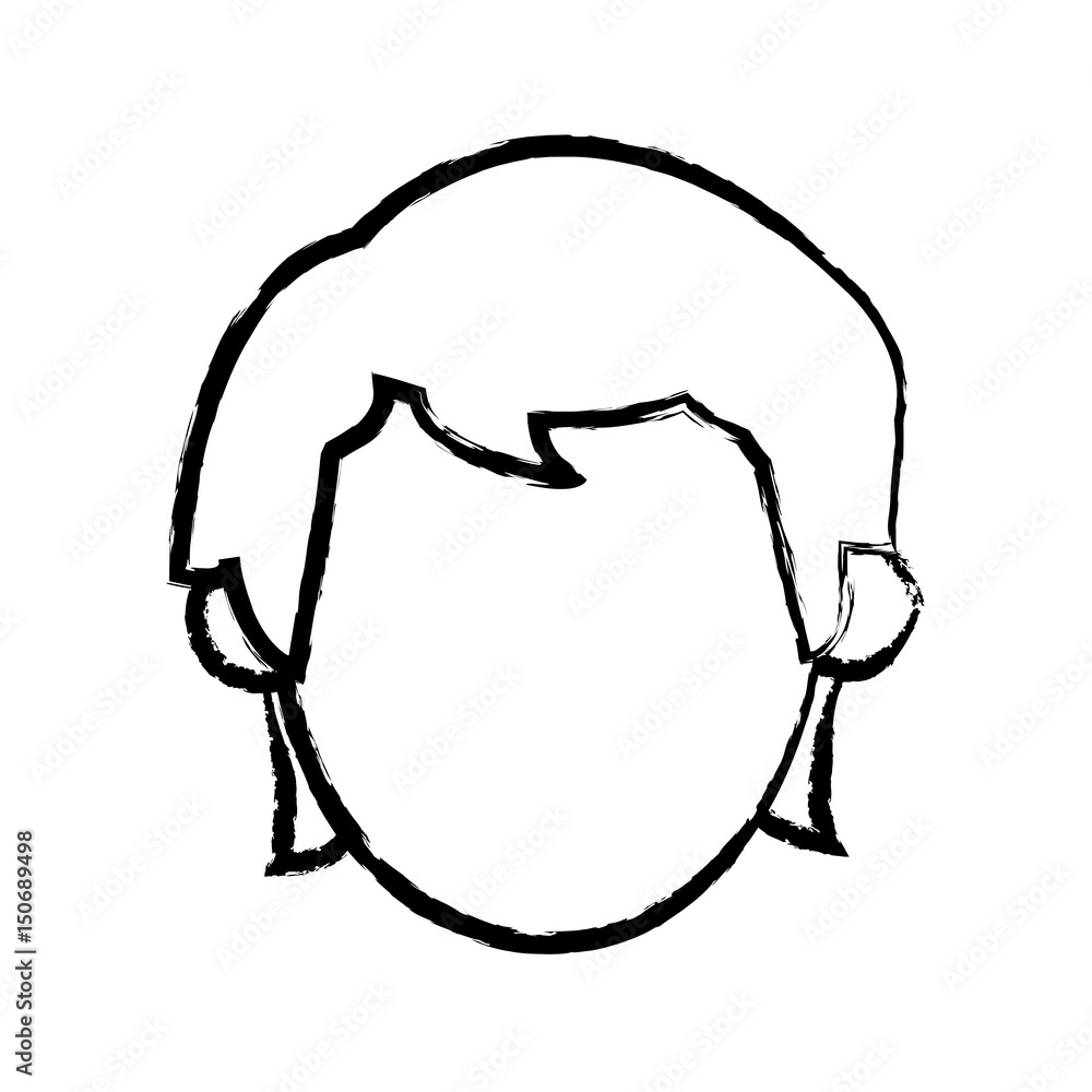 head man male person sketch vector illustration head man male person sketch vector illustration