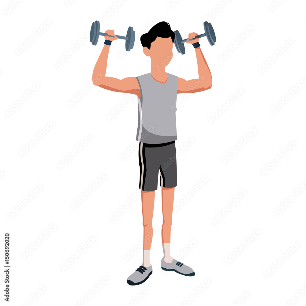 fitness man bodybuilding exercise strong vector illustration fitness man bodybuilding exercise strong vector illustration