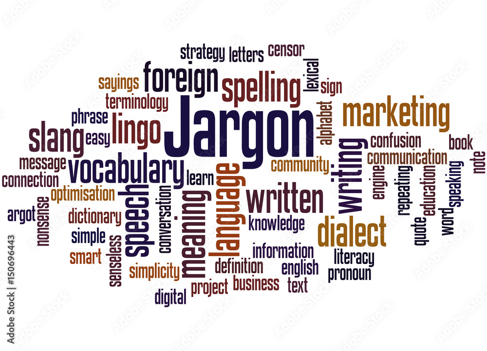 Jargon, word cloud concept 2