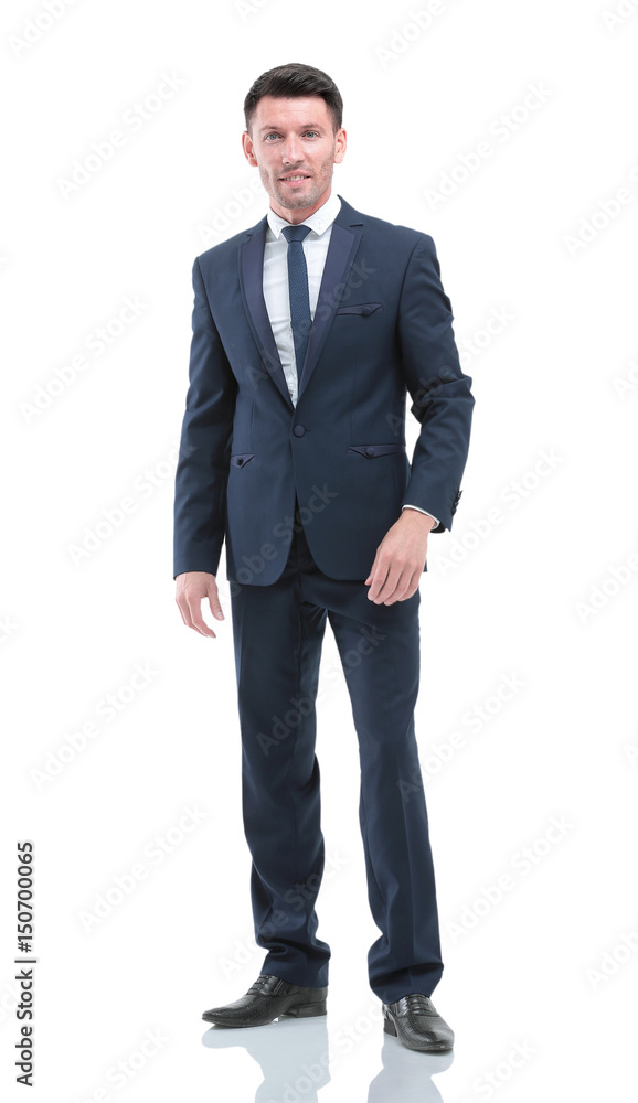 Handsome young business man isolated on white Handsome young business man isolated on white