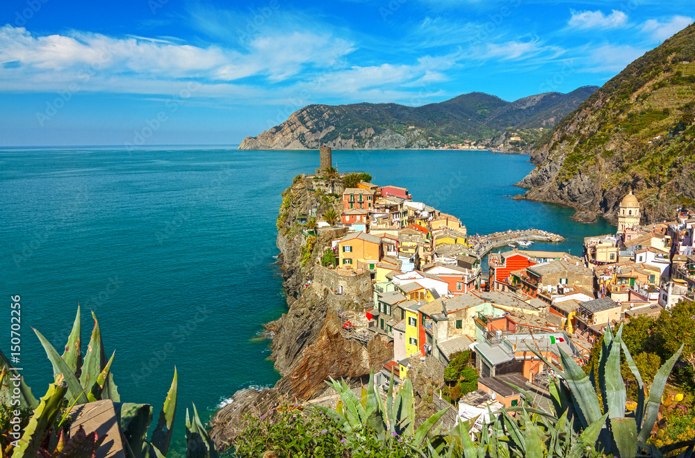 view of Vernazza - cinque terre, Liguria - Italy