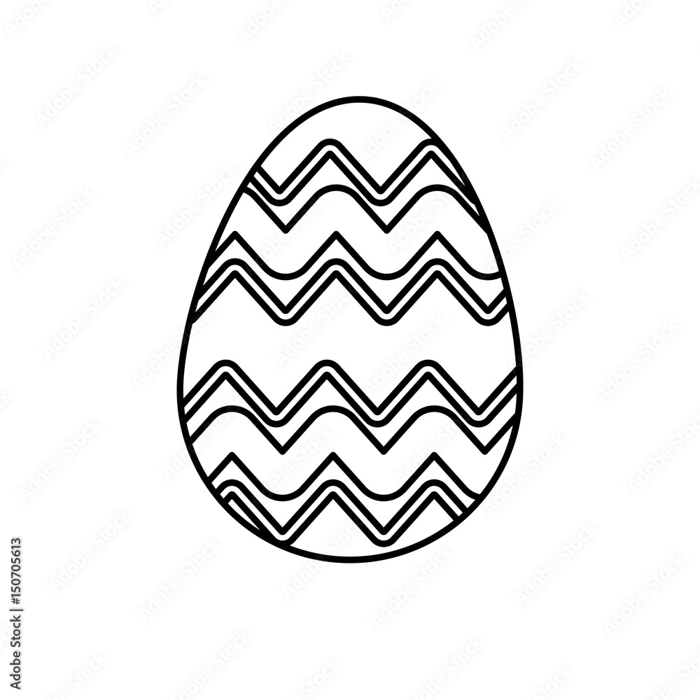 easter decorative egg ornament design line vector illustration easter decorative egg ornament design line vector illustration