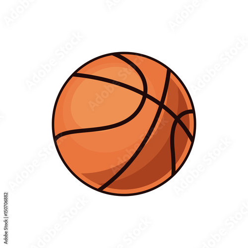 basketball ball sport play equipment image vector illustration