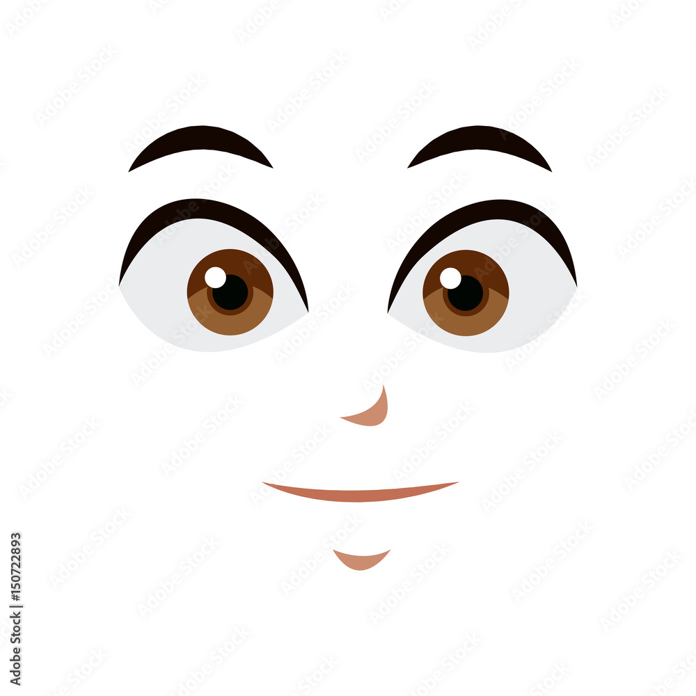 anime face expression comic image vector illustration anime face expression comic image vector illustration