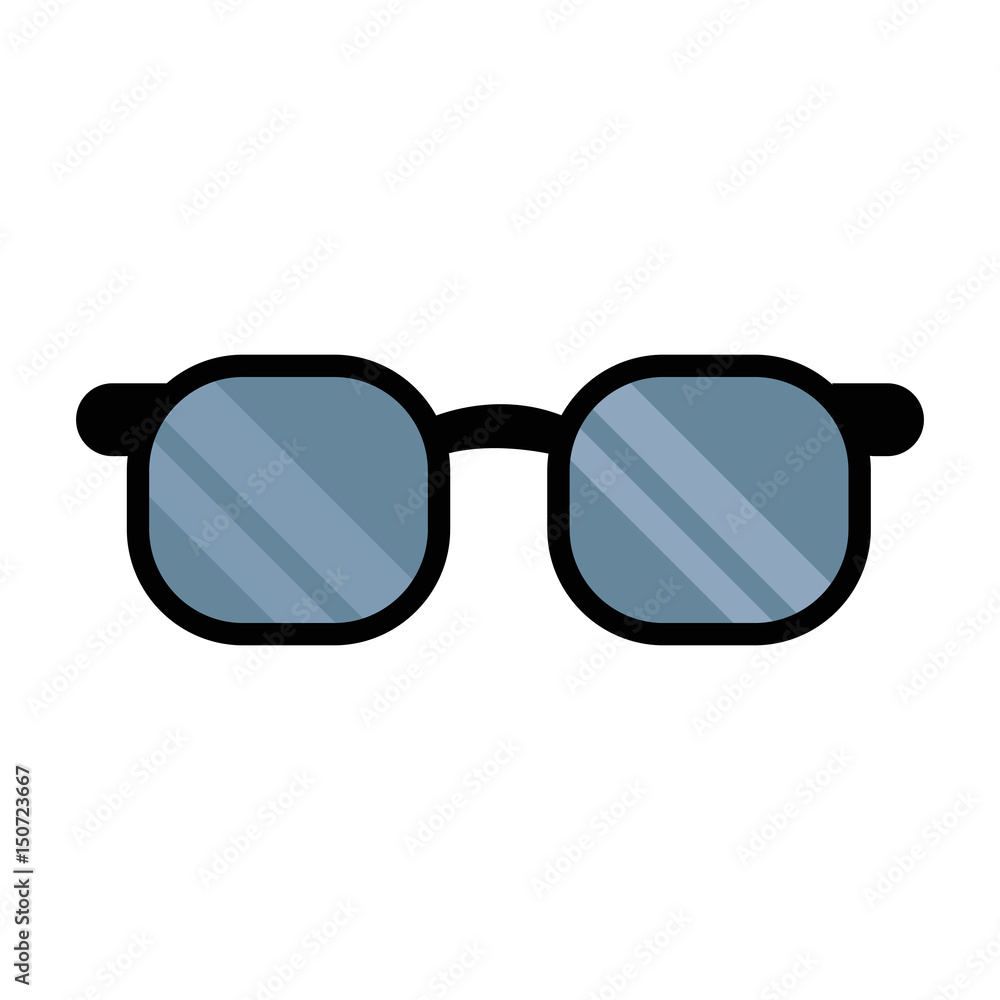 glasses accessorie doctor health medical vector illustration