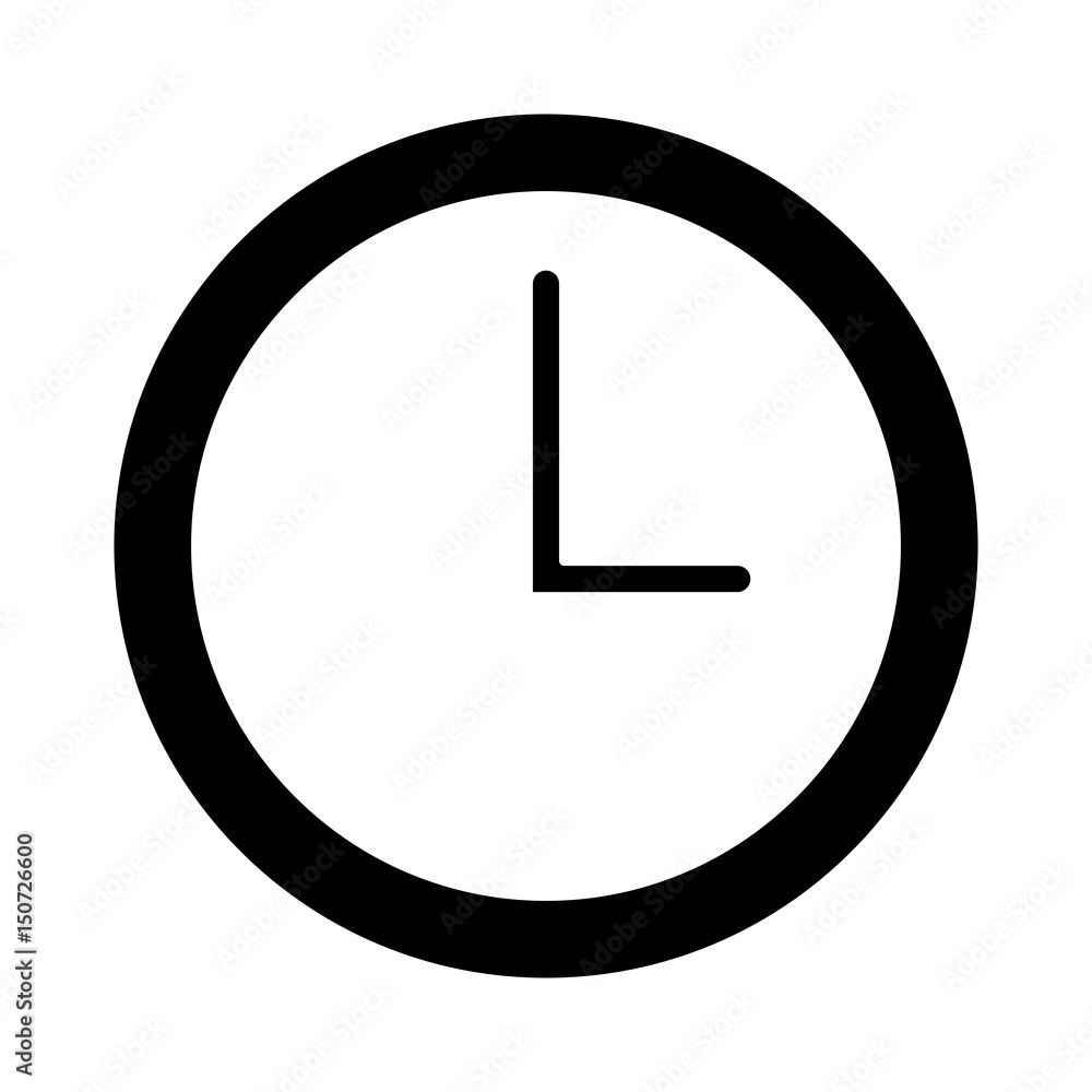 watch clock time minute line vector illustration watch clock time minute line vector illustration