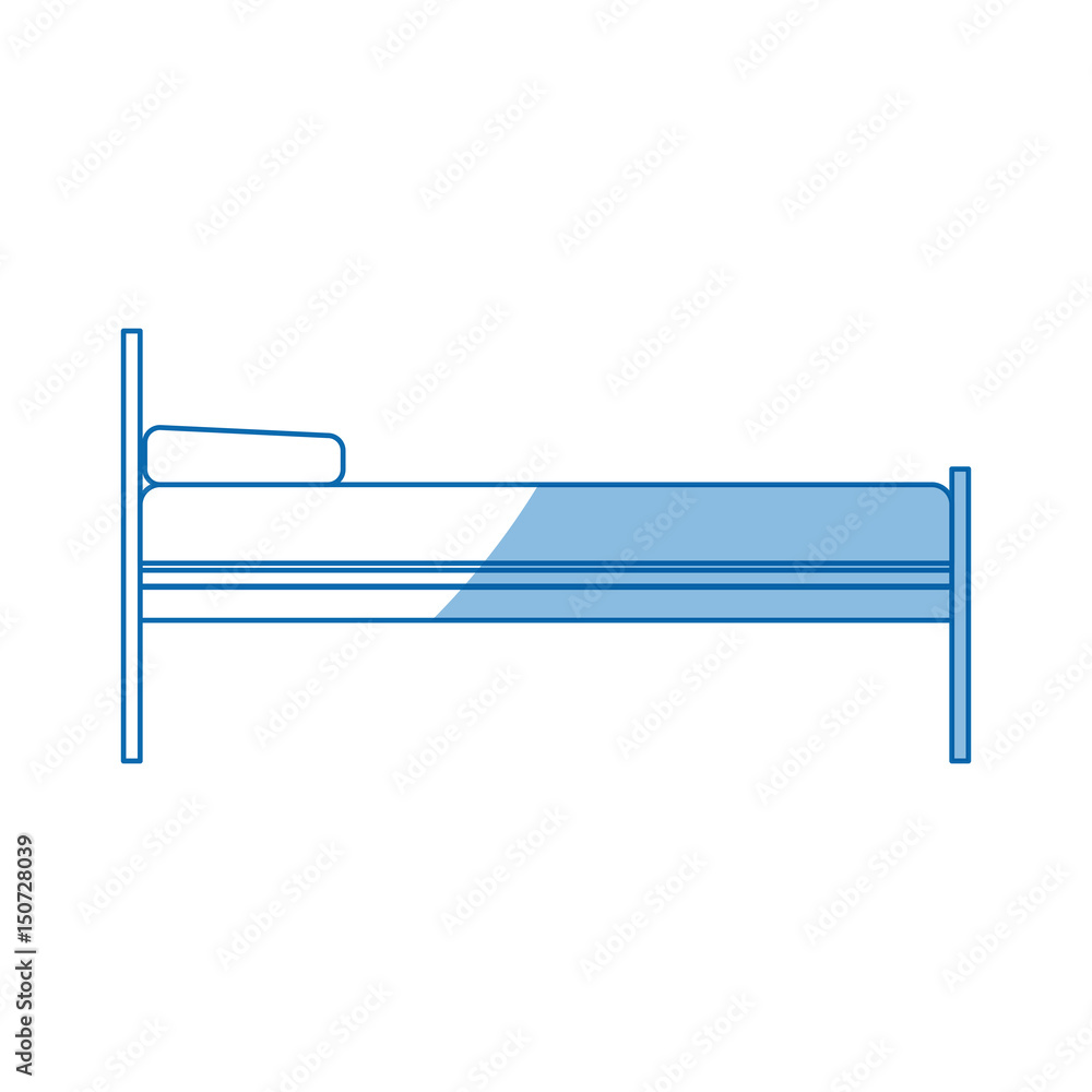 bed pillow hospital care health image vector illustration bed pillow hospital care health image vector illustration