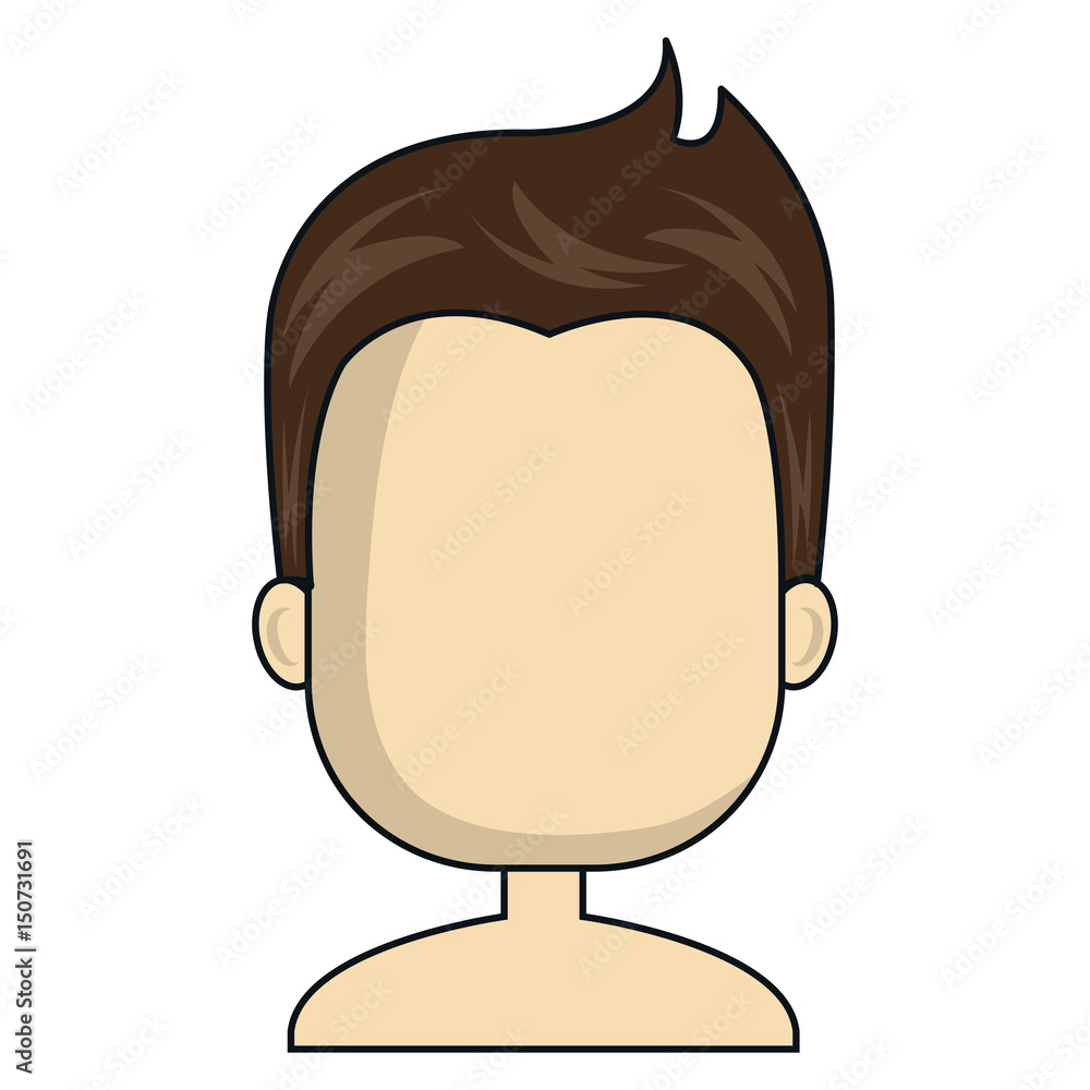 young man shirtless avatar character vector illustration design young man shirtless avatar character vector illustration design