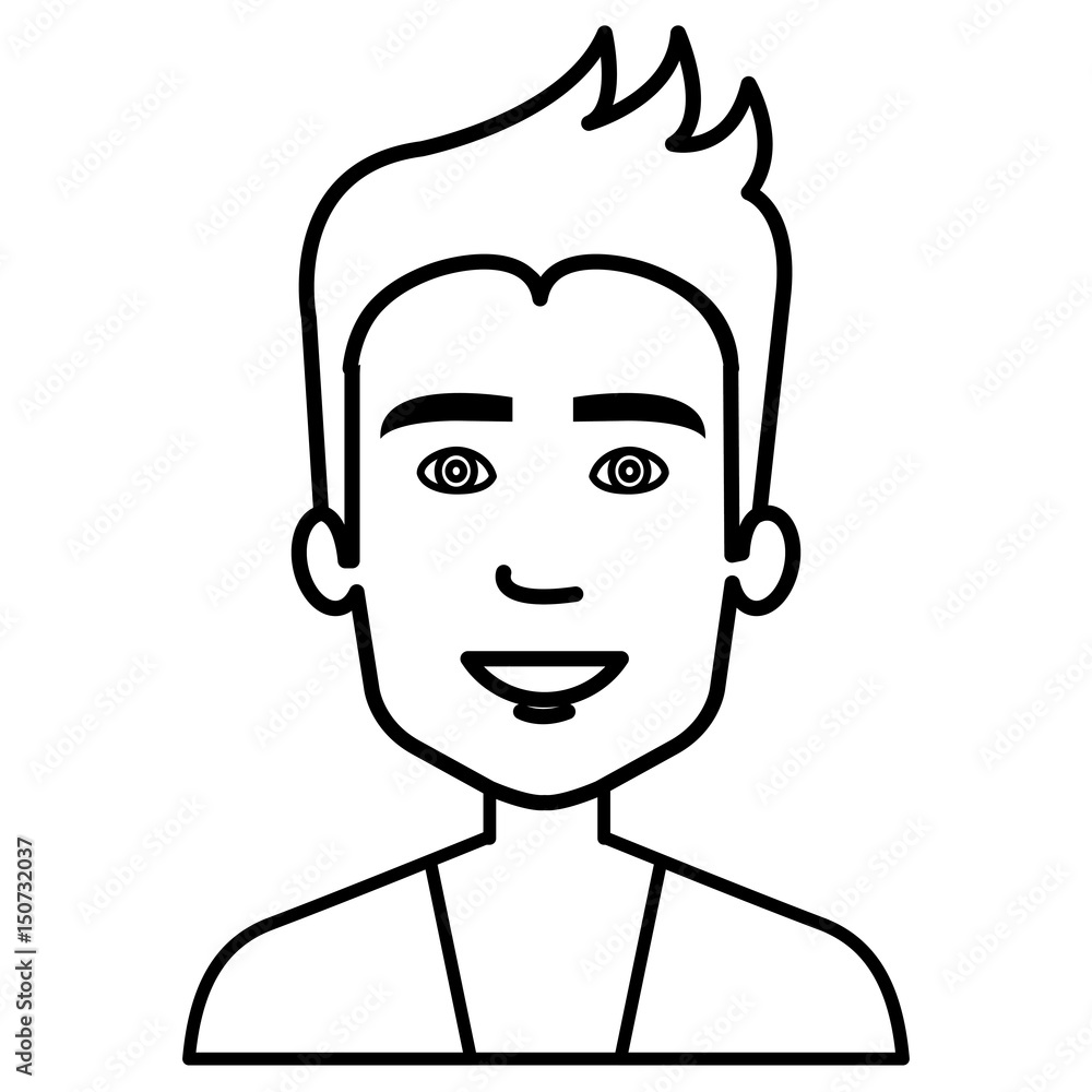 businessman avatar character icon vector illustration design