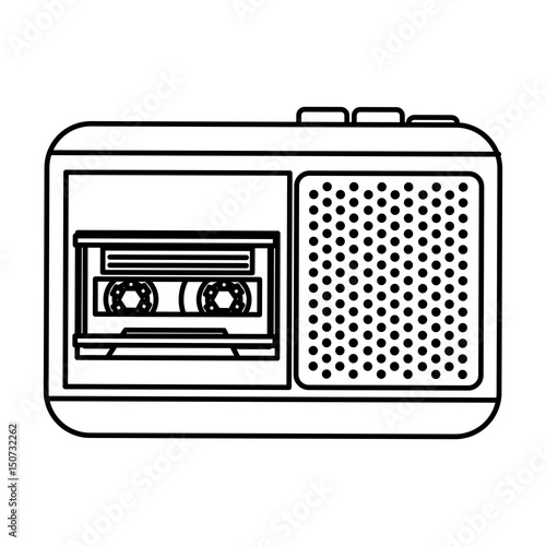 Journalist recorder isolated icon vector illustration design