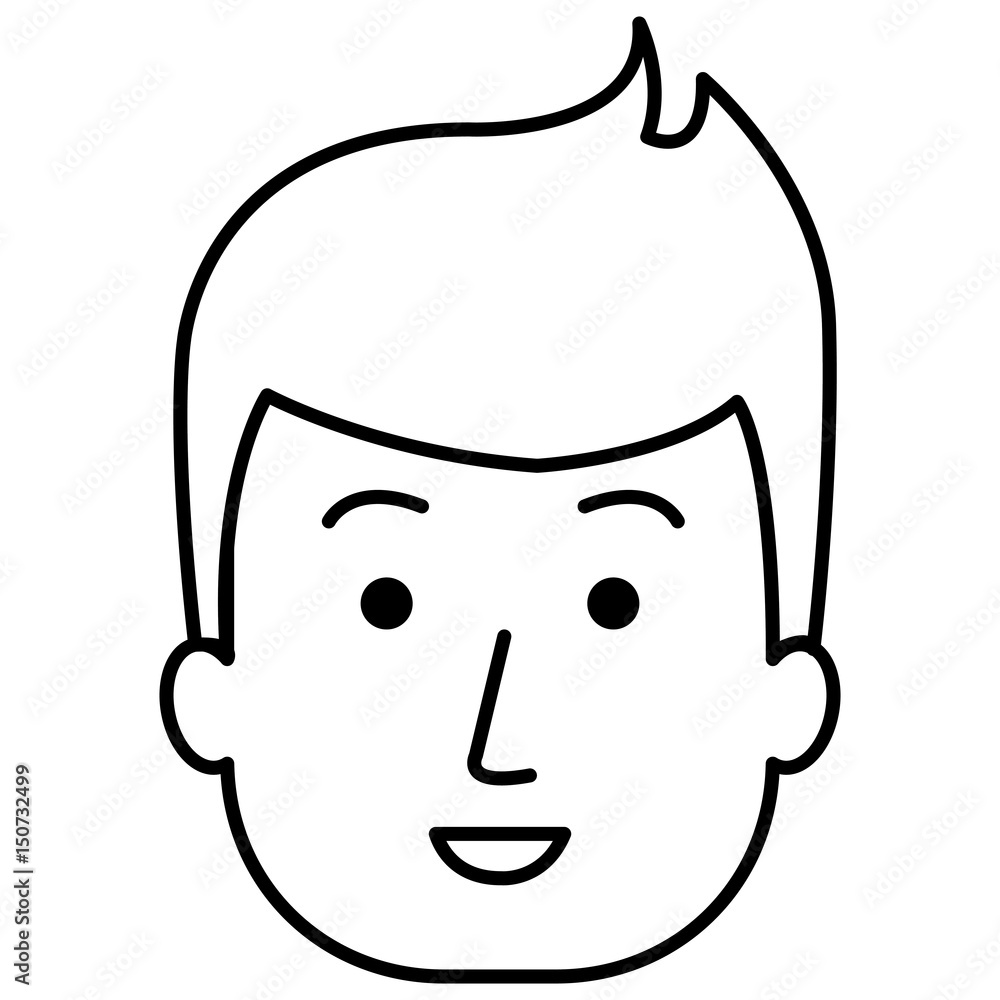 young man head avatar vector illustration design young man head avatar vector illustration design