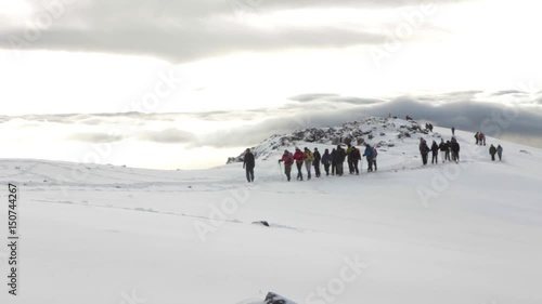Track on Kilimanjaro to highest peak on the Machame Route Whiskey. 5 day