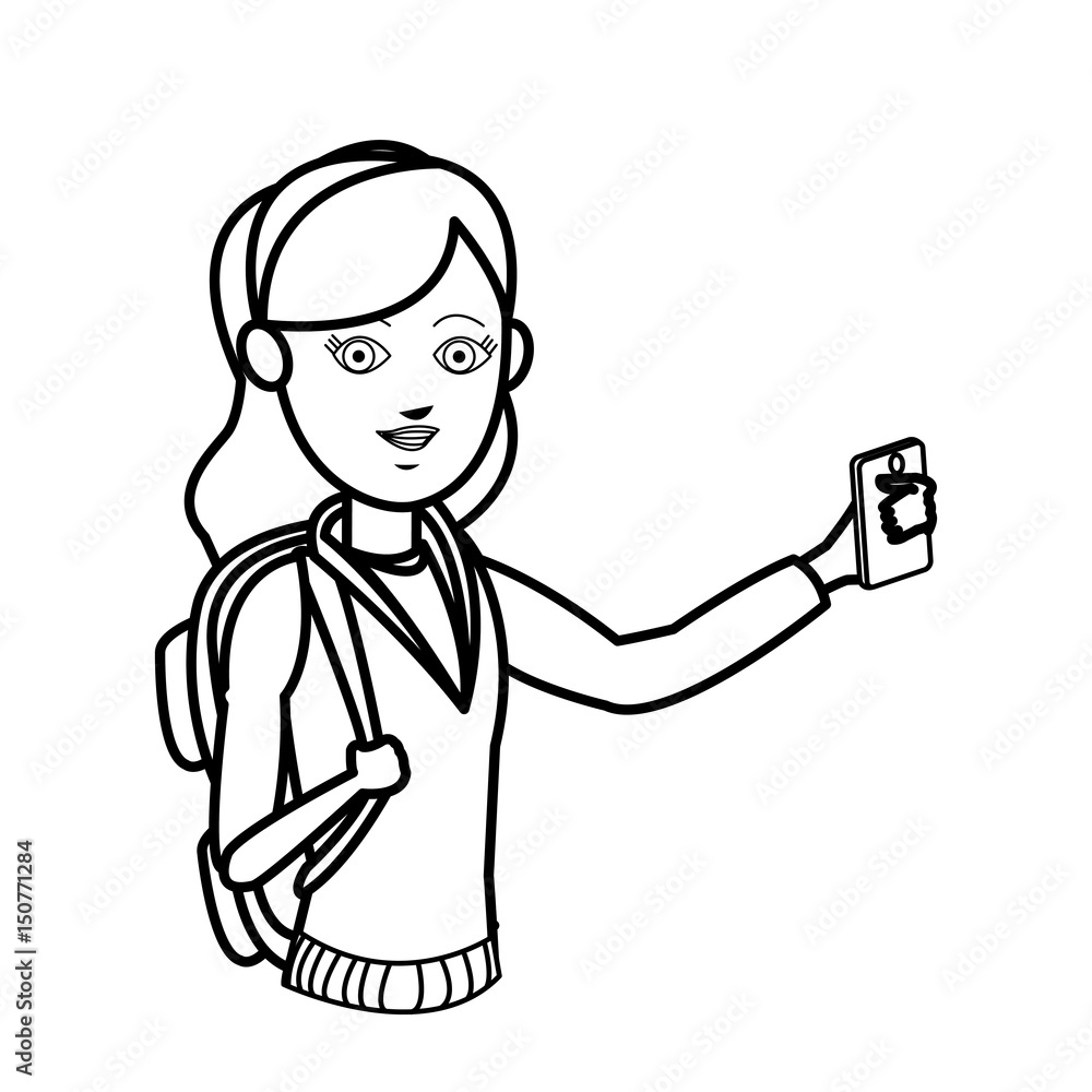 girl tourist travel vacation activity vector illustration girl tourist travel vacation activity vector illustration