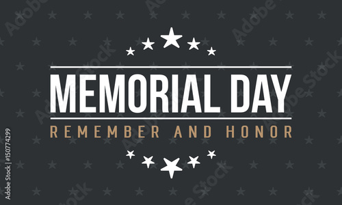Memorial day background vector art