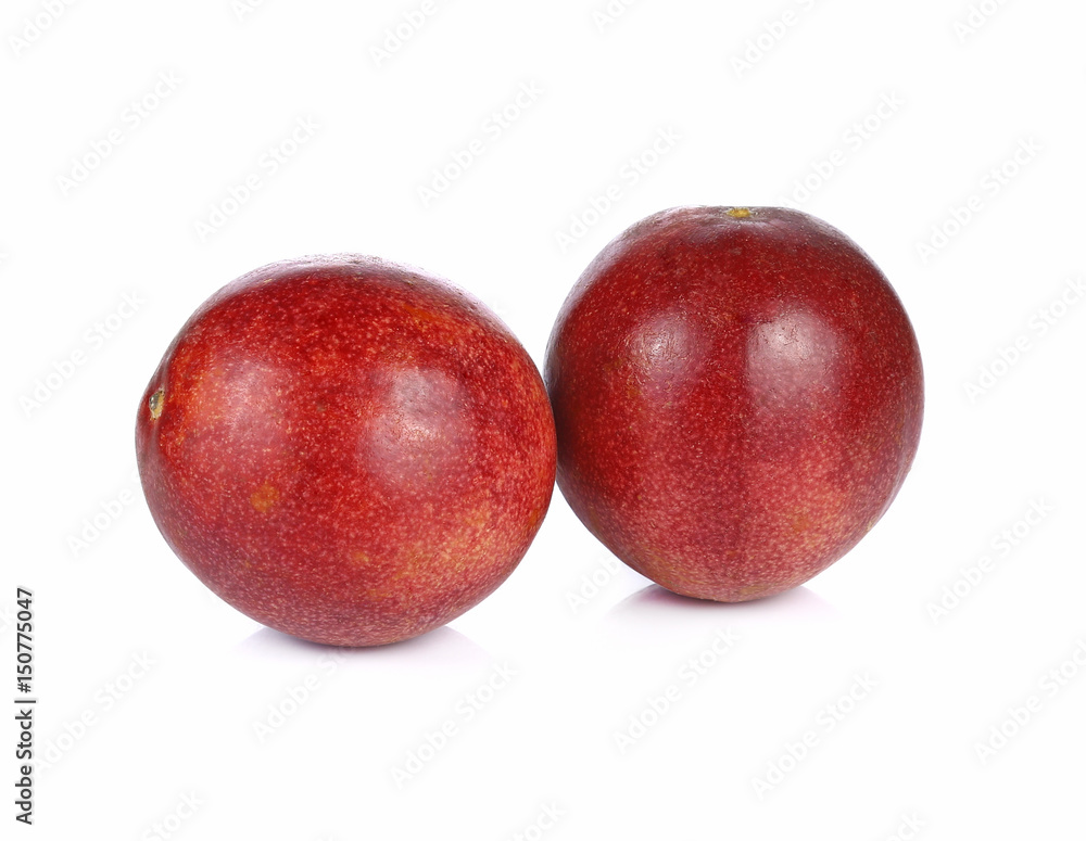Passion fruit isolated on white background Passion fruit isolated on white background