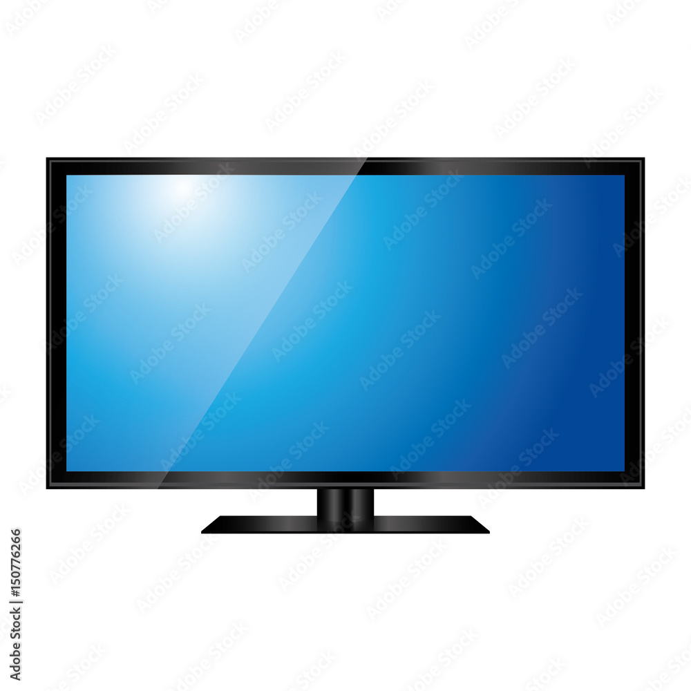 modern television icon over white background. colorful design. vector illustration modern television icon over white background. colorful design. vector illustration