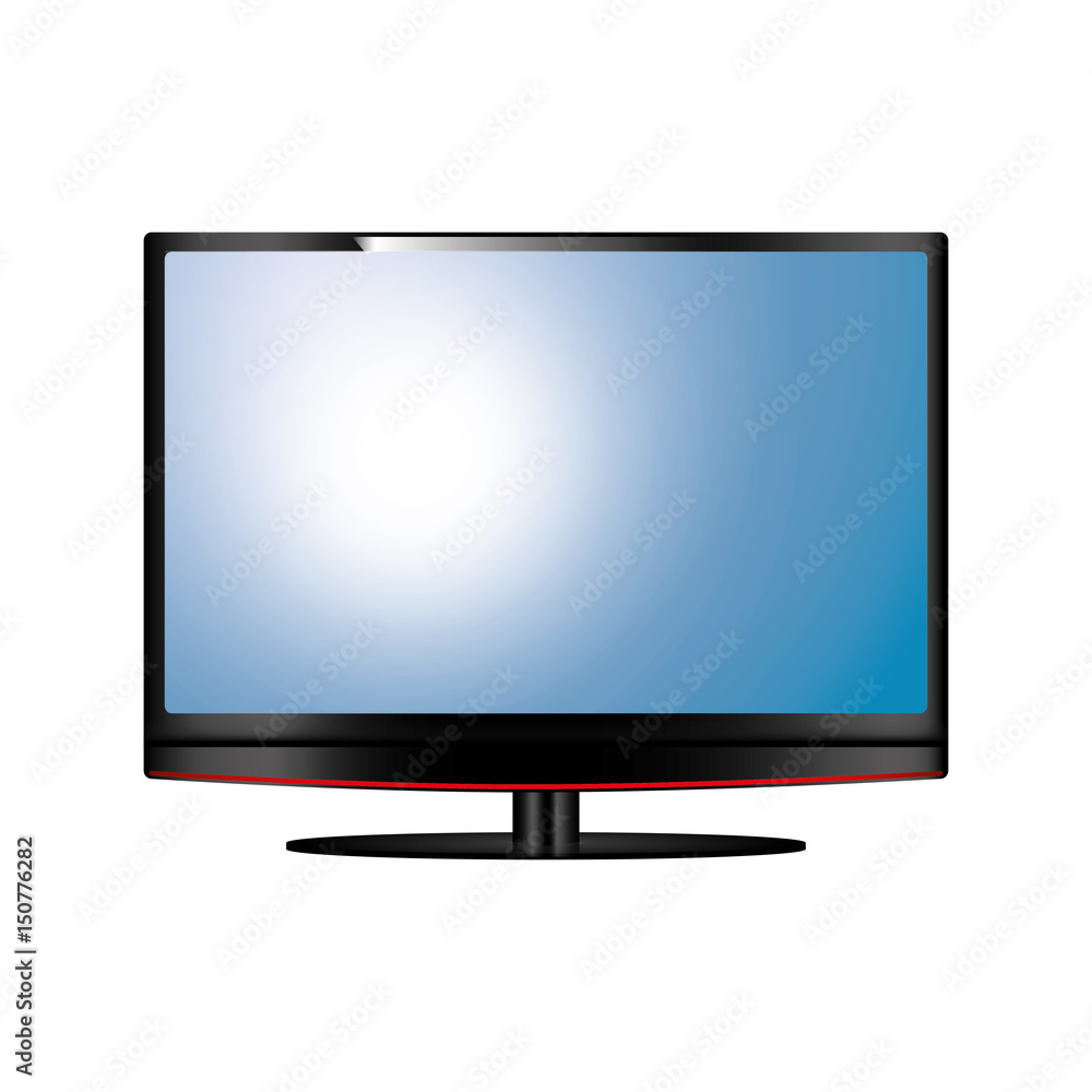 modern television icon over white background. colorful design. vector illustration modern television icon over white background. colorful design. vector illustration