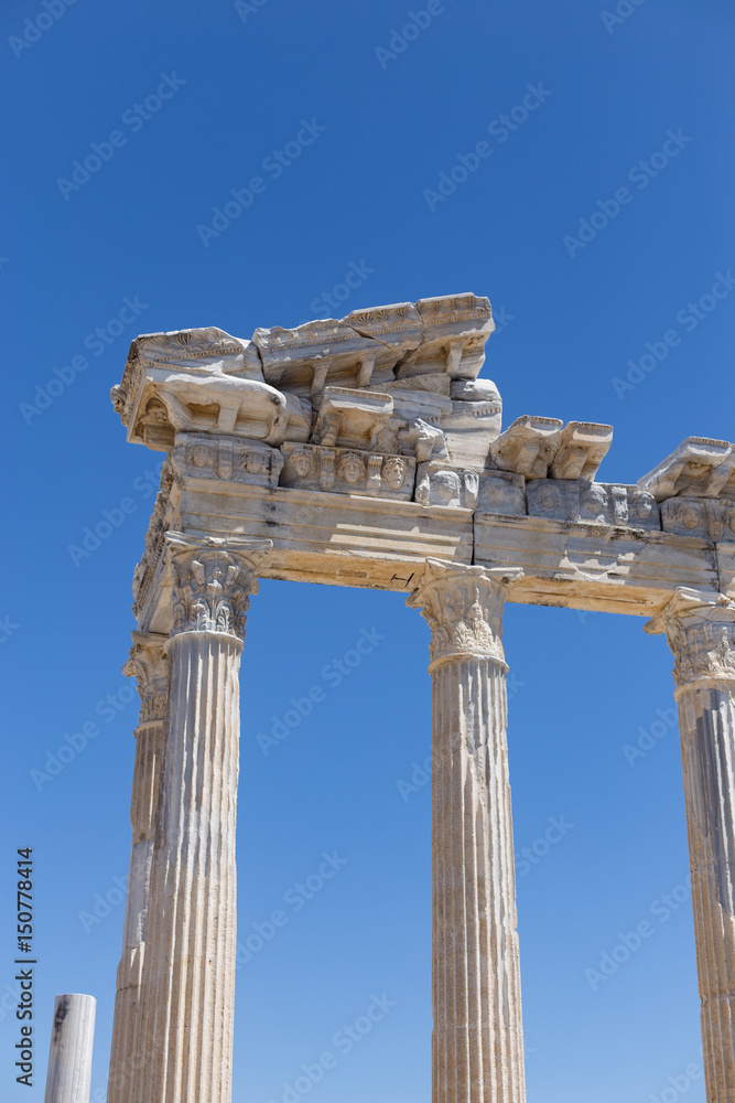 Temple of Apollo in ancient Side in Turkey