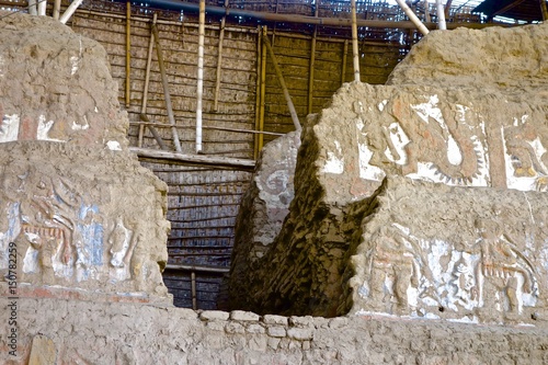 Huaca de la Luna archaeological complex, near Trujillo, La Libertad Province, Peru photo