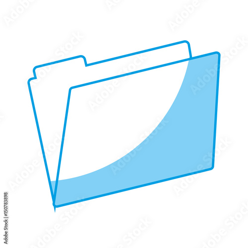 documents folder icon over white background. vector illustration