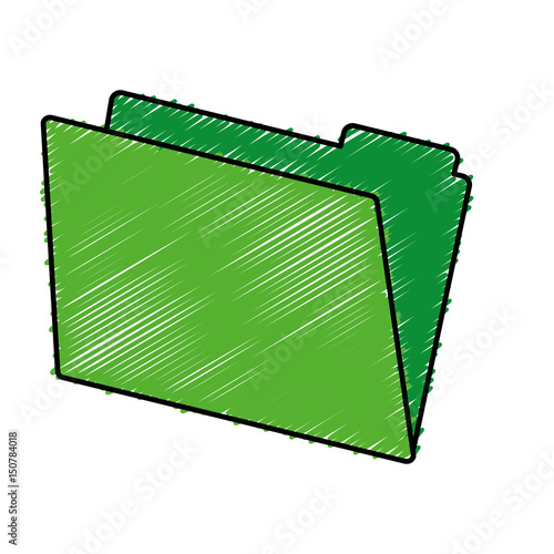 documents folder icon over white background. vector illustration