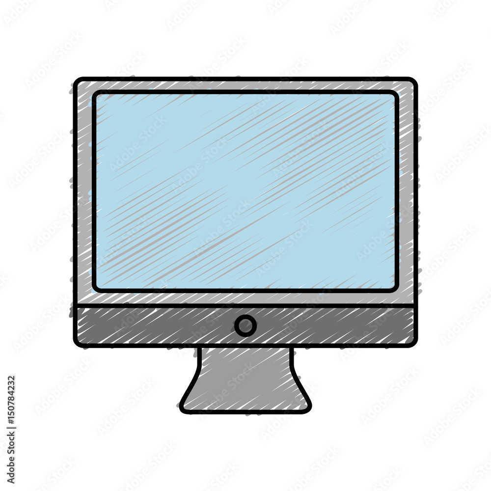 computer icon over white background. vector illustration computer icon over white background. vector illustration