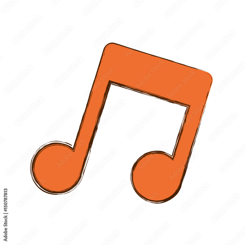 Music note symbol icon vector illustration graphic design Music note symbol icon vector illustration graphic design