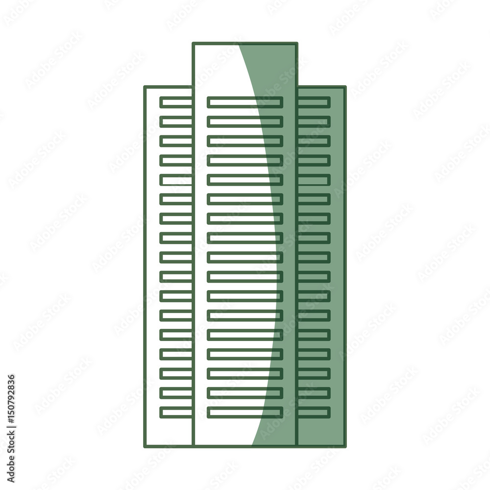 Green building tower icon vector illustration graphic design Green building tower icon vector illustration graphic design