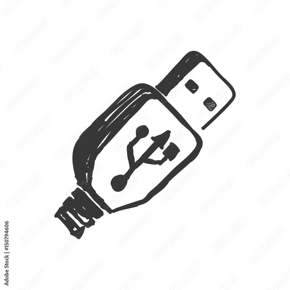 USB connection technology icon vector illustration graphic design USB connection technology icon vector illustration graphic design