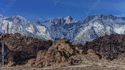 Mount Whitney Winter - Time lapse of Mt. Whitney in winter. 