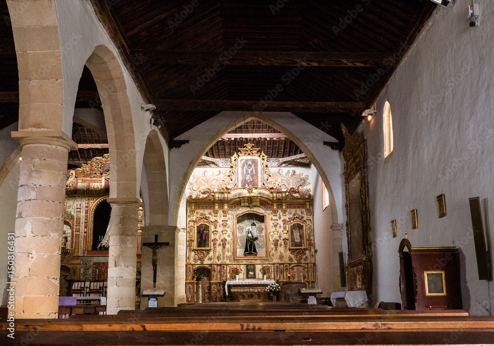 Mix of styles inside a 17th-century church