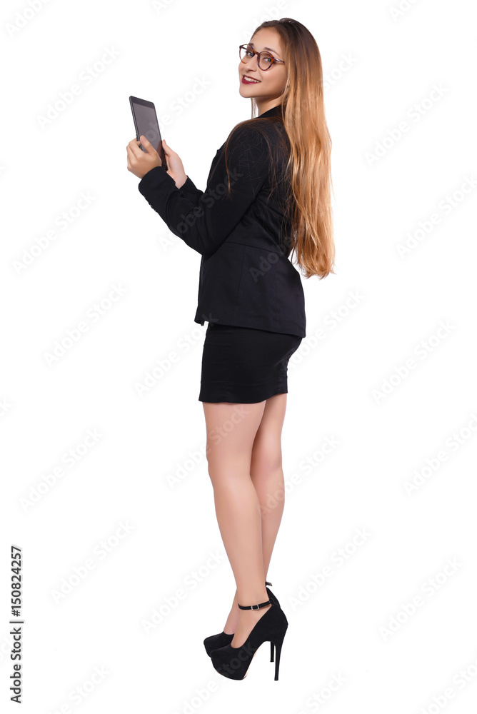 Businesswoman with a tablet Businesswoman with a tablet