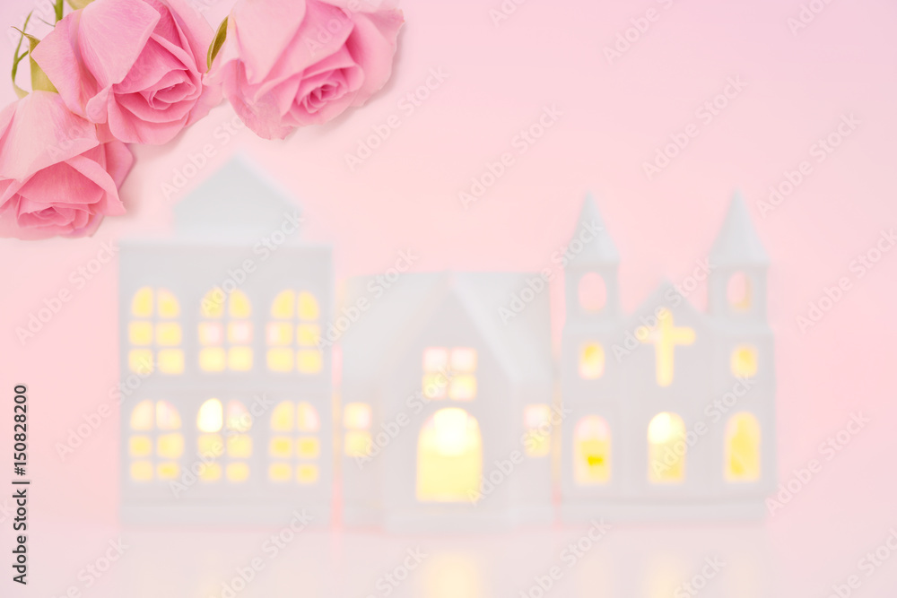 Image of marriage - Roses and church
Image of marriage - Roses and church