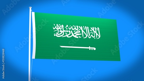 the national flag of Saudi Arabia
