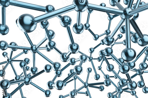 blue metal molecule structure