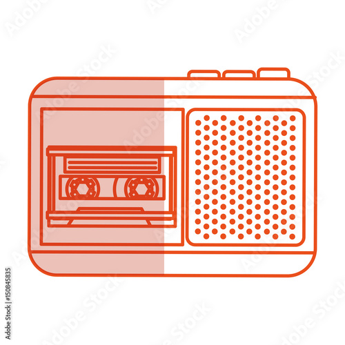 Journalist recorder isolated icon vector illustration design