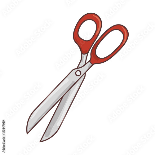 scissors sewing isolated icon vector illustration design