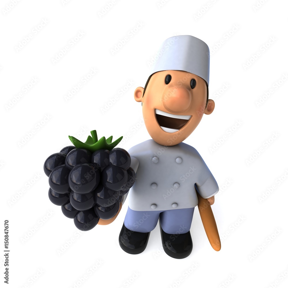Fun baker - 3D Illustration Fun baker - 3D Illustration