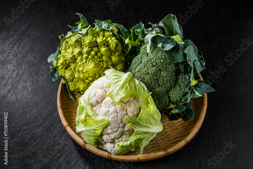 ブロッコリーとカリフラワー　broccoli and cauliflower
