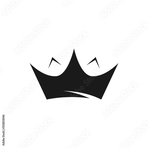 Black crown Logo template