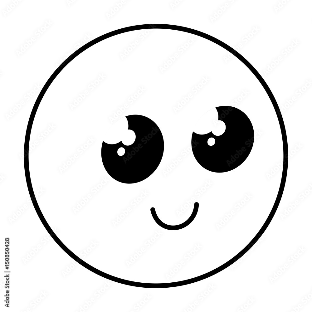 cute face emoticon kawaii character vector illustration design cute face emoticon kawaii character vector illustration design