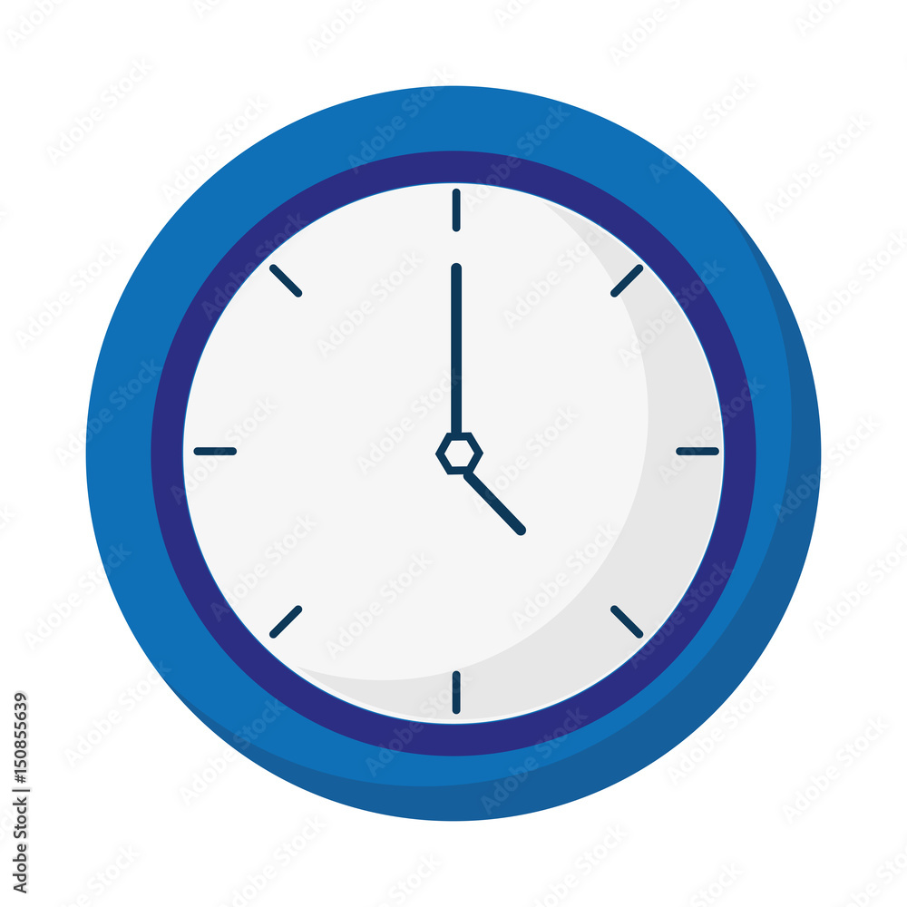 time clock isolated icon vector illustration design