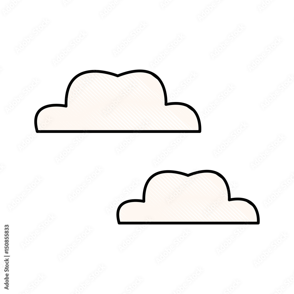 drawing cloud weather climate design vector illustration drawing cloud weather climate design vector illustration
