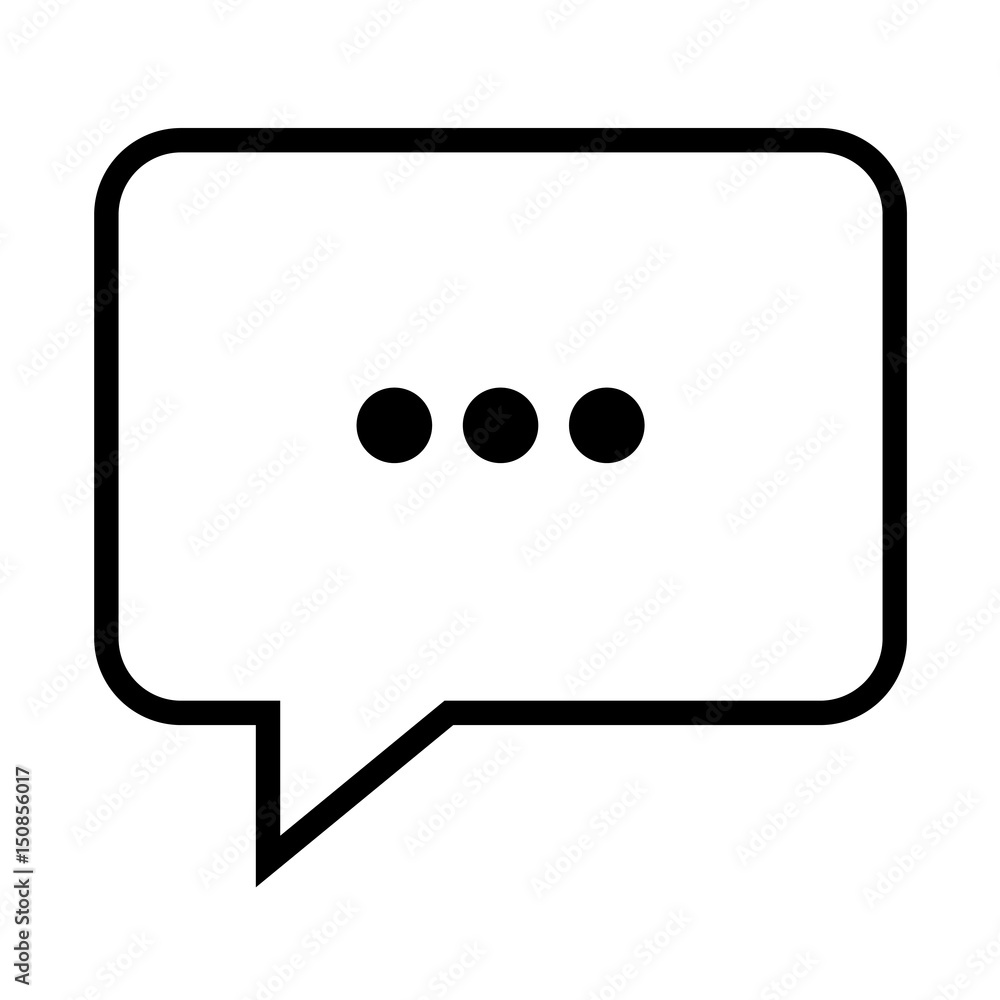 drawing bubble speech chat message image vector illustration drawing bubble speech chat message image vector illustration