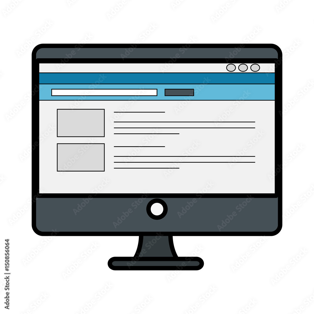 computer desktop isolated icon vector illustration design computer desktop isolated icon vector illustration design