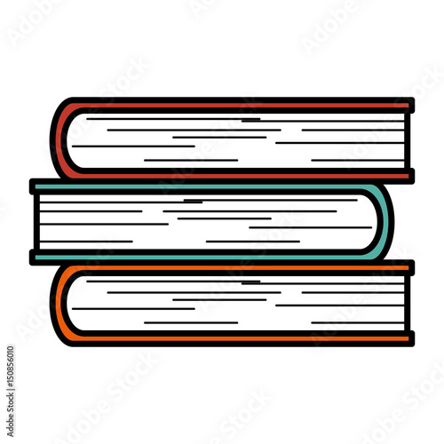 text books isolated icon vector illustration design