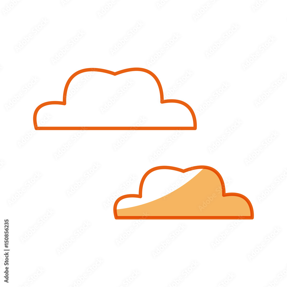 Fototapeta premium cloud weather climate design vector illustration icon